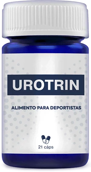 Frasco de Urotrin con 21 cápsulas de ginseng, L-arginina y zinc para la próstata